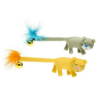 Игрушка котенок, латекс + перо [для кошек] Ферпласт