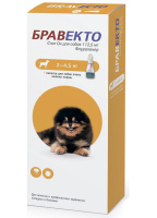 Бравекто Спот Он д/собак капли на 12недель (2-4,5кг 112,5мг)