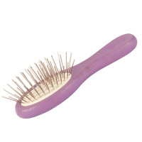 SHOW TECH MINI-PIN щетка массажная карманная фиолетовая (12 см)