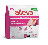 Корм для взрослых кошек с чувствительным пищеварением Аллева Эквилибриум, Кролик (400 гр)