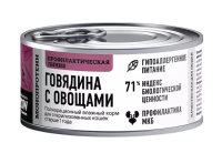 BOWL WOW Полнорационный консервированный корм для стер. кошек паштет с говядиной 100 г