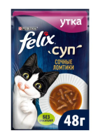 FELIX Суп для взрослых кошек с уткой, пауч, 48 г