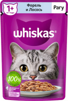 Whiskas паучи рагу с форелью и лососем, 75 г