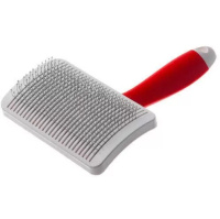 Пуходёрка ZooOne РЕД с активным кордом самоочищ. средняя с каплей 624620M