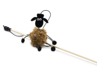 GoSi Удочка Дразнилка для кошек "Овечка МЕТОВ" 45 см