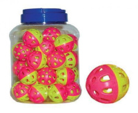 Триол Игрушка для кошек Мяч , зелено-розовый ПОШТУЧНО