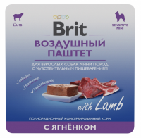 Воздушный паштет для собак мини пород с чувств. пищеварением, Ягнёнок, 100г