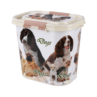 Россия Новинка Контейнер "Dogs" для корма 10л [овальный], 310х210х265 мм
