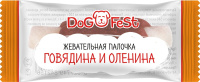 Дог Фест Жевательная палочка говядина, оленина 40г [1 шт]