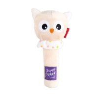 Игрушка для маленьких собак Сова с пищалкой серия SUPPA PUPPA (15 см,)
