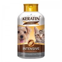 RolfClub KERATIN+Intensive, шампунь для жесткошерстных кошек и собак, 400 мл.