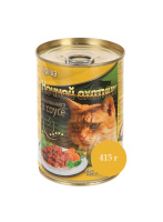 Ночной охотник консервы для кошек курица, кусочки в соусе, 415 г.