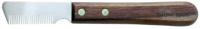 Show Tech тримминговочный нож 3280 с деревянной ручкой д/шерсти средней жесткости (34001)