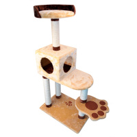 Дом-когтеточка DEZZIE для кошек "Неаполь", 58*40*120см, сизаль,дерево