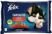 Феликс 4*85г для кошек пауч мясо/птица [уценка]