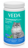 VEDA Фитомины Форте для кошек для выгонки шерсти 200 таб