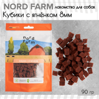 Лак. д/с NORD FARM Кубики с ягнёнком. 8мм/шт. 90 г