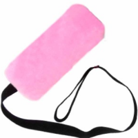 GoSi Игрушка-догонялка для Собак "Шуршик" РУЧКА ПРОТИВ КУСАНИЯ РУК, Розовая