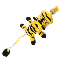 GiGwi Игрушка для собак Тигр с кабаном на веревке 53см, серия CATCH & FETCH