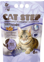 Кет Степ Наполнитель комкующийся растительный Tofu Lavender (6 л)