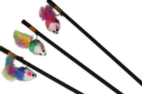 Россия Дразнилка для кошек SEMI 016-тк из искусственного меха с пищалкой