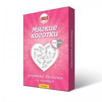 Cliny Мягкие коготки, прозрачные, 40 шт.