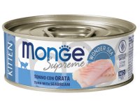 Monge Cat Supreme kitten для котят из тунца с дорадо, консервы 80 г