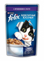 FELIX консервы для кошек [ягненок в желе] 75 г. [уценка]