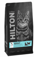 АКЦИЯ 1+1 Hilton сухой корм д/стерил. кошек и кастрированных котов Индейка/Лосось, 400 г