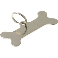 VILA Адресник-косточка 40 мм [никель] JB-2011S