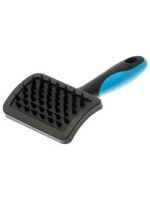 Щетка DeLIGHT резиновая средняя массажная короткий зуб 36834М [Б] /6/