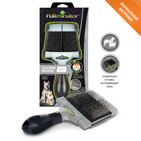 Пуходерка FURminator с жесткими щетинками для кошек и собак