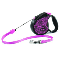 FDL027 Триол-Флекси Поводок-Рулетка Colour Pink M 5м до 20 кг, трос