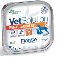 Monge VetSolution Dog Renal and Oxalate Ренал и Оксалат Диетический корм для собак при ХПН и профилактике образования уролитов оксалата кальция 150г