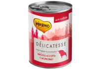 Мнямс консервы для собак всех пород "Олья Подрида по-барселонски" мясное ассорти с морковью 400 г [уценка]