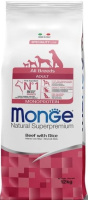 Monge Dog Speciality Line Monoprotein All Breeds Beef and Rice для взрослых собак всех пород, из говядины с рисом (2,5 кг)