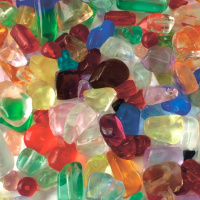 Грунт PRIME Стеклянный разноцветный 1 кг 4-7 мм