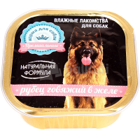 Натуральная формула для собак 300 г Рубец говяжий в желе ламистер
