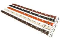 Амуниция Ошейник №36 1 слой с подкладом украшенный ширина 36 мм., обхват шеи 51-64 см. 069