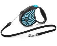 Поводок-рулетка для собак Flexi Life Geometry Blue S 5м до 12кг, трос