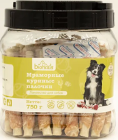 BIOHAUS Лакомство для собак мраморные куриные палочки ПОШТУЧНО