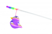 Камон Игрушка Дразнилка - удочка с птичкой, красная, голубая, розовая*12