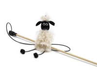 GoSi Удочка Дразнилка для кошек "Барашек ПАШКА КУЧЕРЯВЫЙ" 45 см