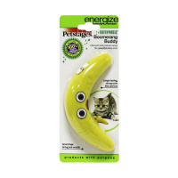Petstages игрушка для кошек Energize "Желтый бумеранг" 16 см с кошачьей мятой