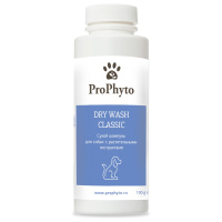 Сухой шампунь ProPhyto DRY WASH CLASSIC [порошок] для блеска и мягкости шерсти собак, 100 г