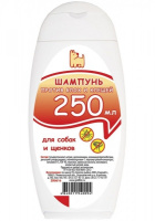 Золотая Рыбка шампунь для собак и щенков против блох и клещей, 250 мл.