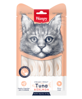 Wanpy Cat Лакомство для кошек «нежное пюре» из тунца и лосося 70 г