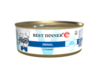 Best Dinner Vet Profi Renal с птицей при заболеваниях почек у взрослых собак 100 гр консервы