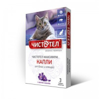 Чистотел Кап.п/б Чистотел Максимум д/кошек 1*70 С601