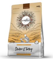 Сухой корм CRAFTIA NATURA для взрослых собак миниатюрных и мелких пород из курицы и индейки (640 г)